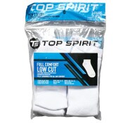 Wholesale - 5pk WHITE FULL CUSHIONED LOW CUT SOCKS, UPC: 191730263794